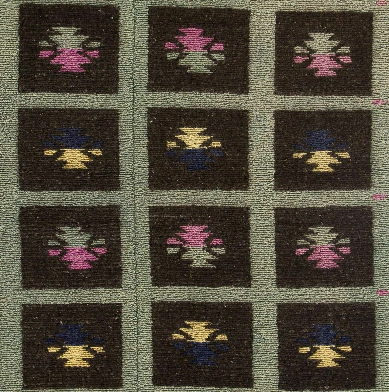 3.5x5 Ft Cute Mid Century Anatolian Accent Rug, Hand Knotted Tulu Carpet photo Textiles