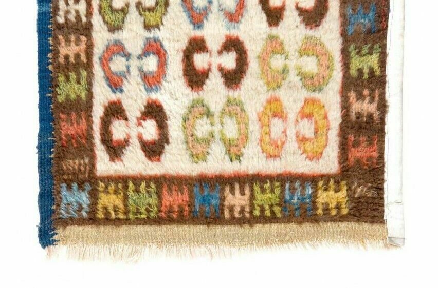 26 X 32 In One Of A Kind Hand Knotted "Tulu" Accent Rug. Vintage Seat Cover photo for sale
