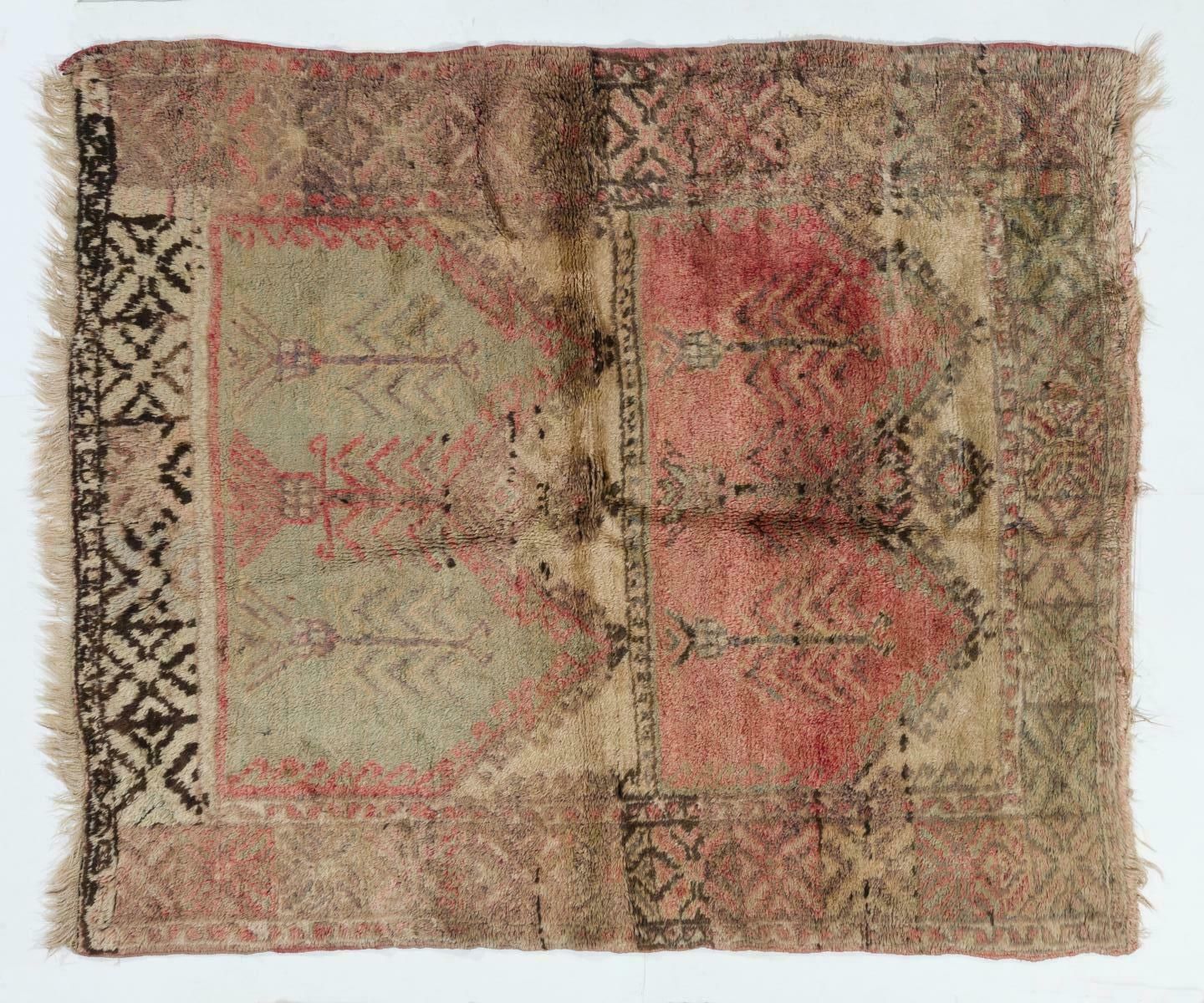 Unusual One Of A Kind Antique Central Anatolian Village Rug photo 691.0