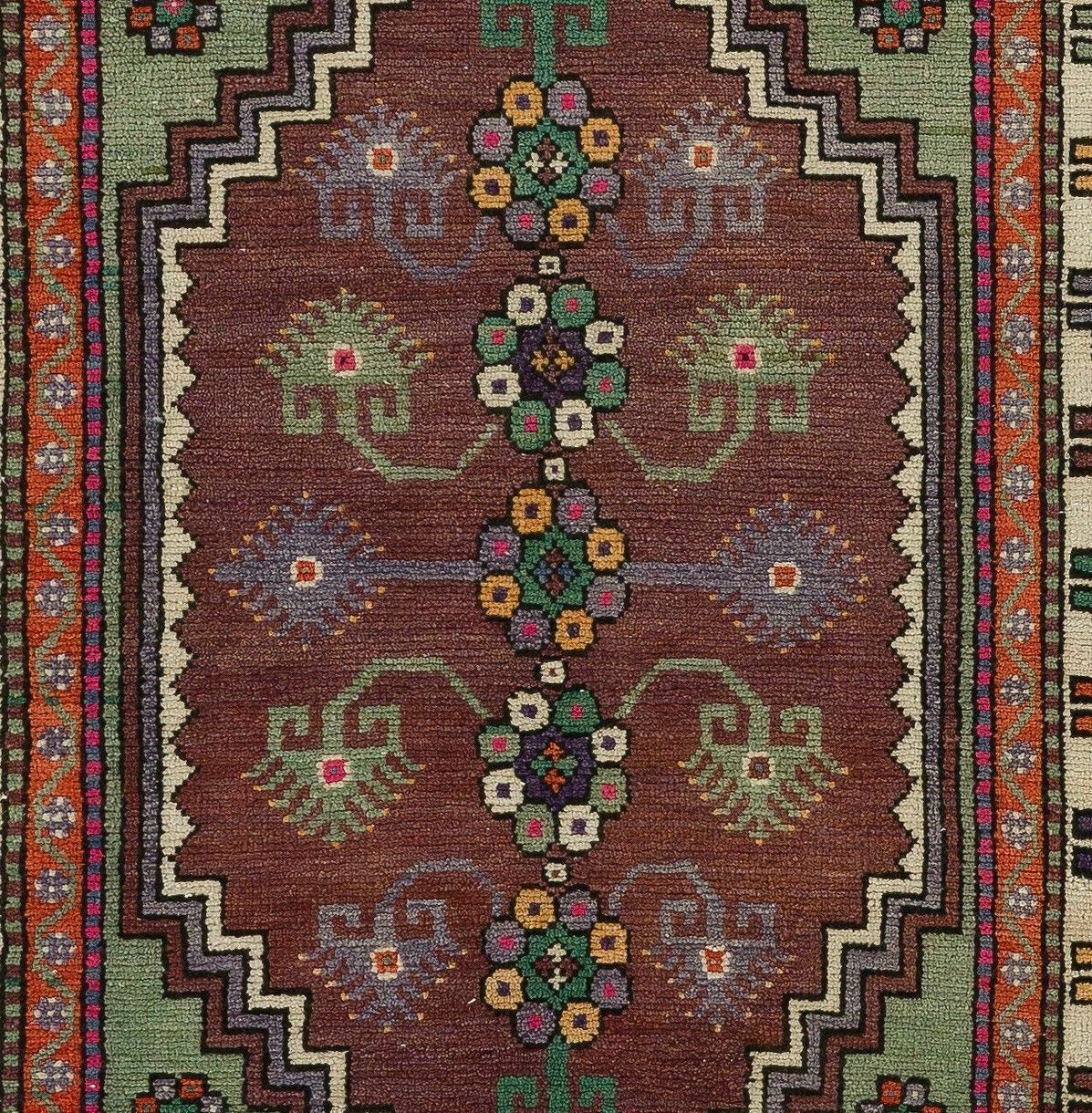 4.3x5.3 Ft Traditional Hand Knotted Vintage Anatolian Rug, Floor Covering photo Textiles
