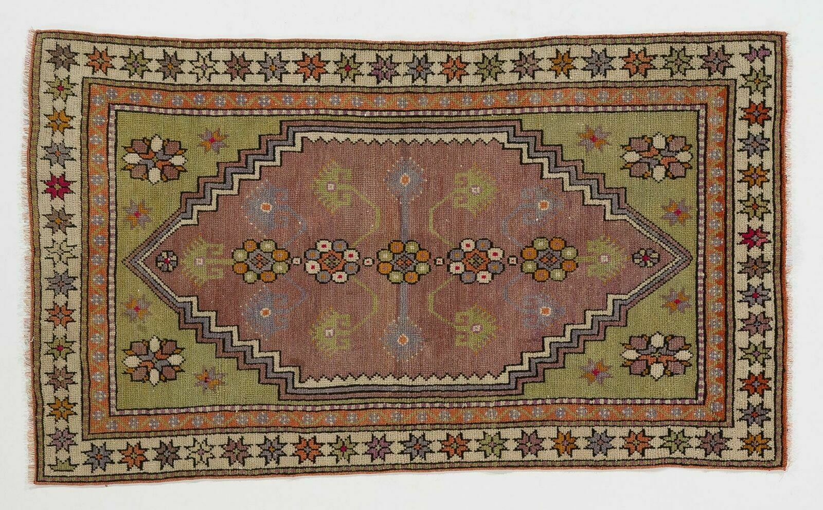 2.7x4.8 Ft Vintage Turkish Dazkiri Village Rug, One Of A Kind Oriental Carpet photo 368.0