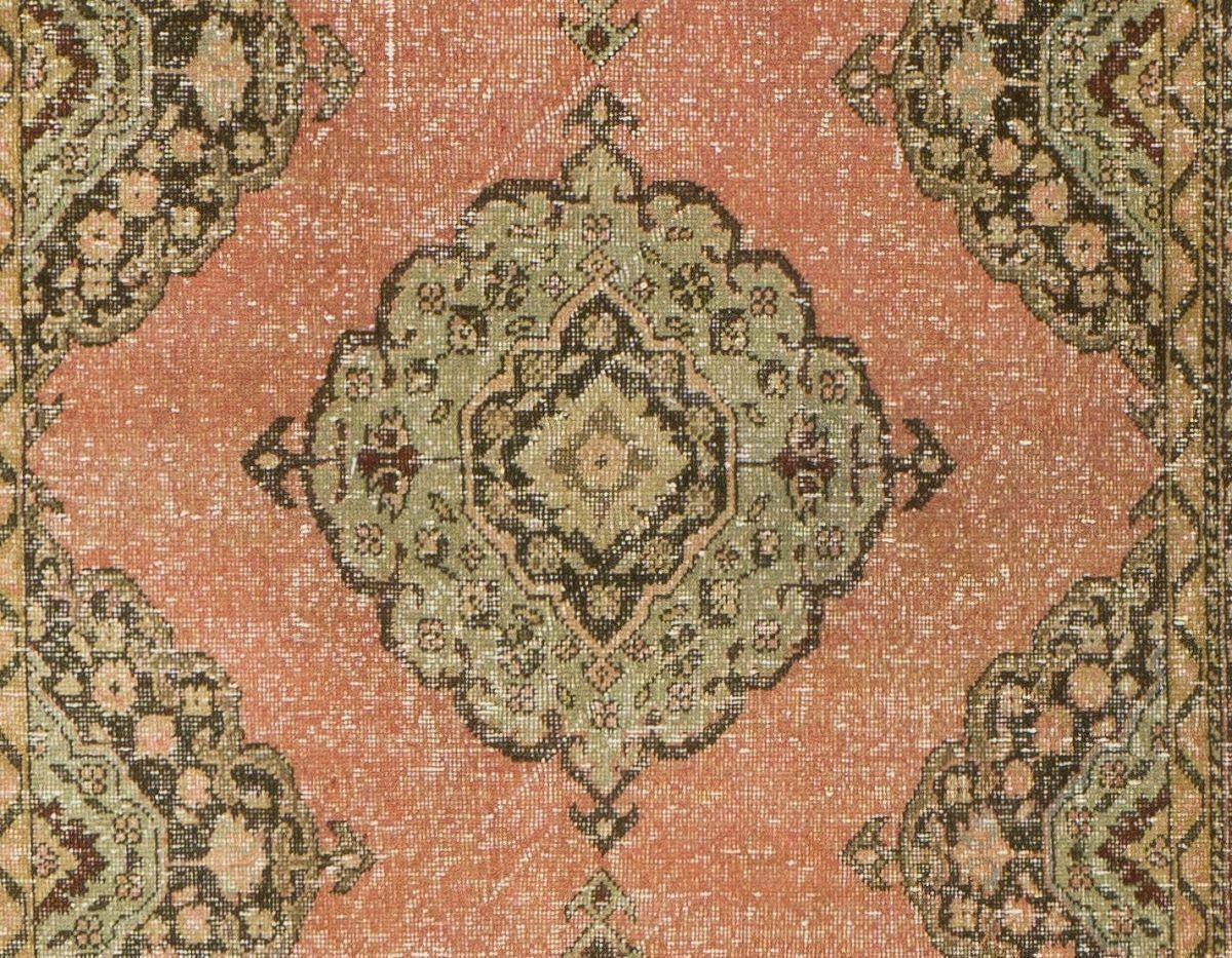 4.8x13.5 Ft Vintage Central Anatolian Village Runner. Handmade Rug For Hallway photo Textiles