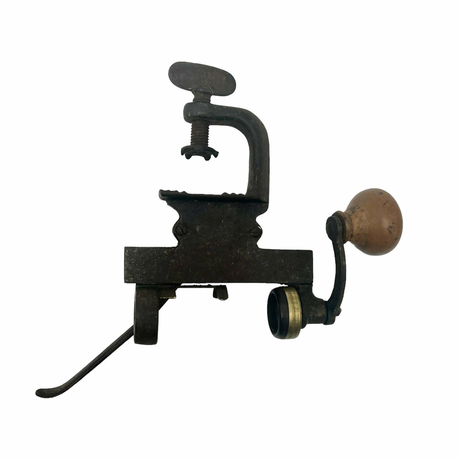 Antique French Shotgun Cartridge Shell Press Reloader Tool   Antique French Hunting Ammunition Bullet Roll Crimper   Gauge 16 photo furniture