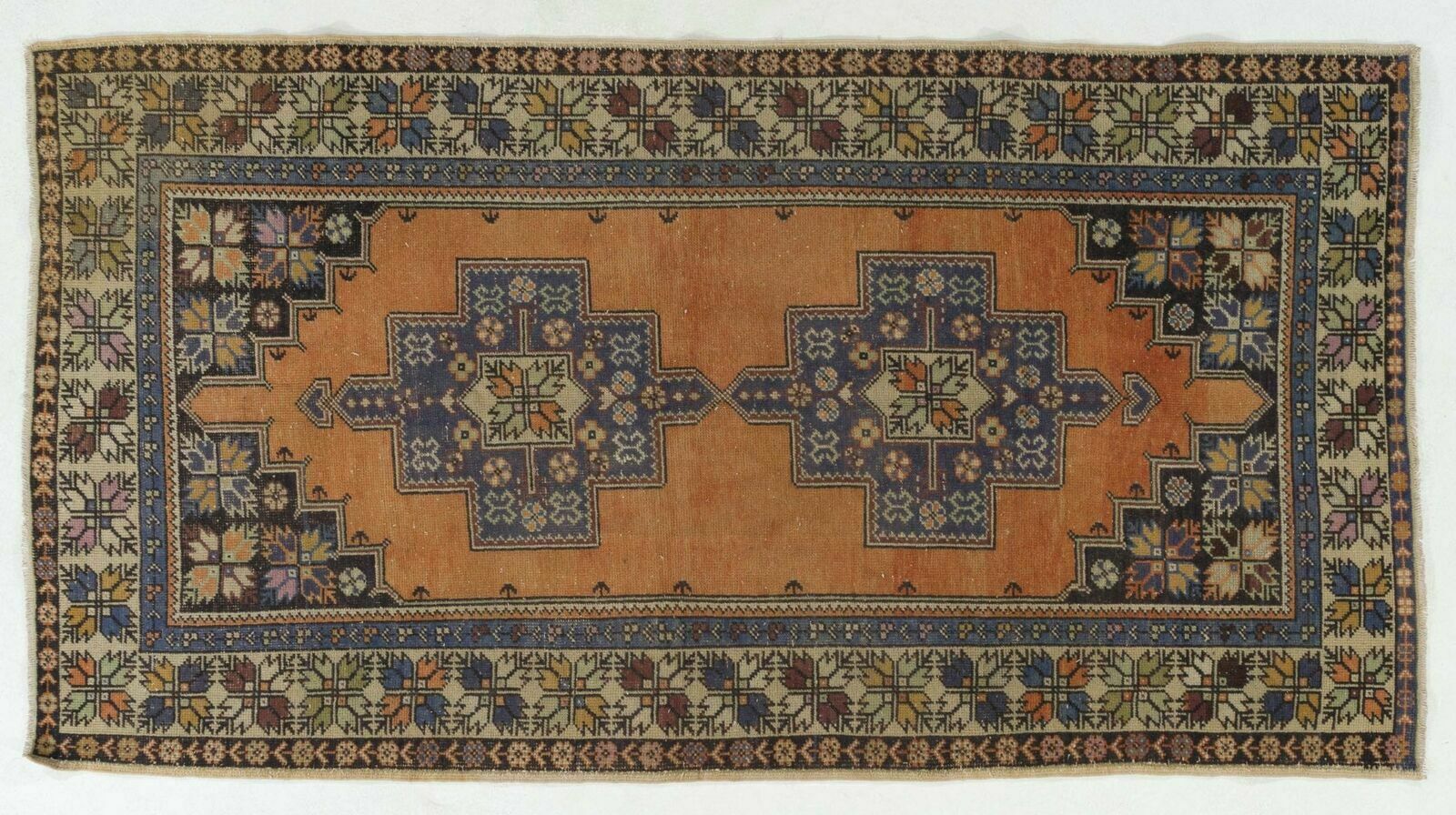 4.6x8.5 Ft Vintage Central Anatolian Village Area Rug With Wool Pile photo 736.0
