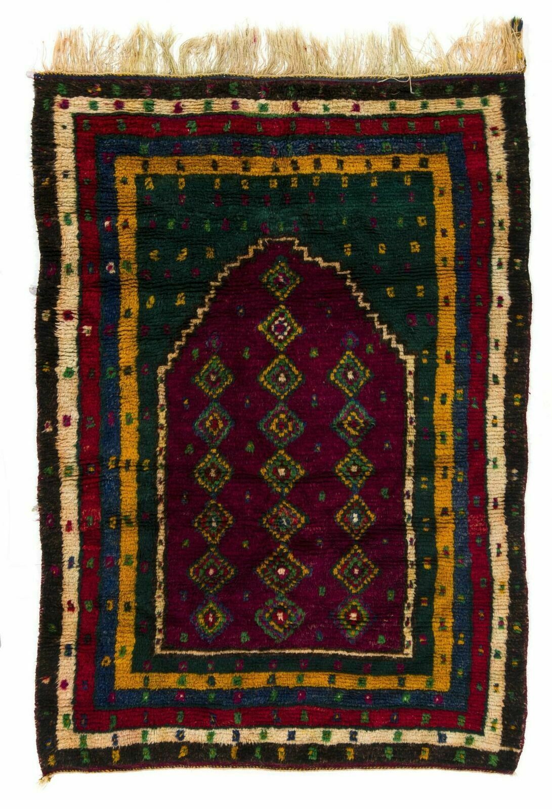 5.1x7.3 Ft Vintage Anatolian "Tulu" Prayer Rug