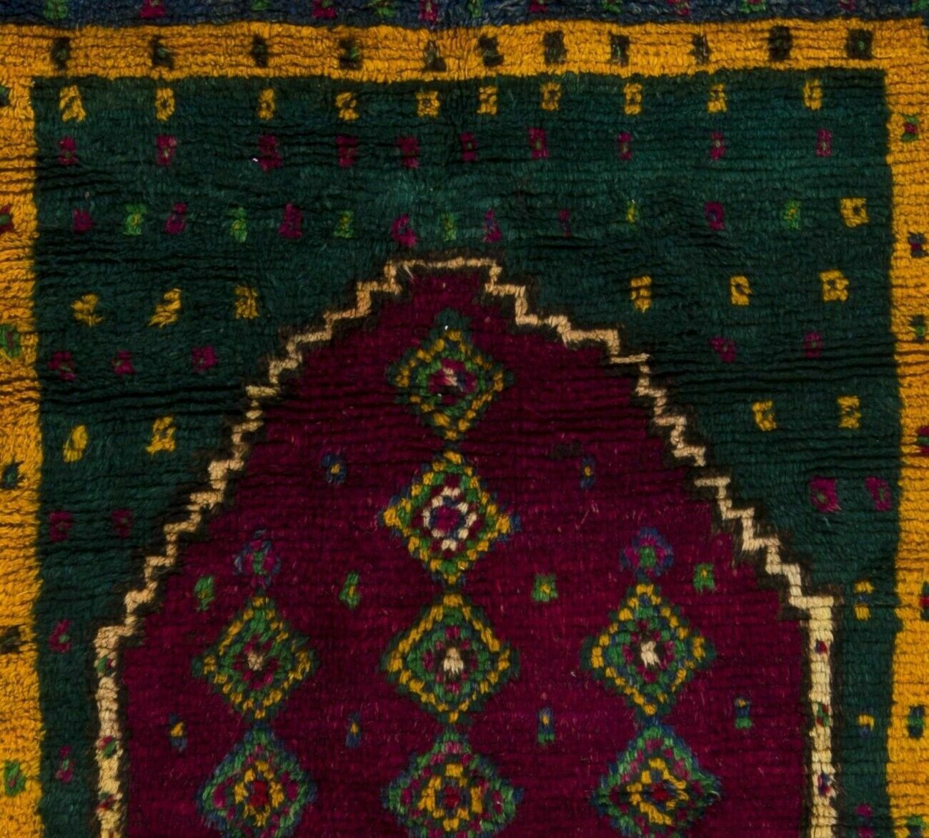 5.1x7.3 Ft Vintage Anatolian "Tulu" Prayer Rug photo Textiles