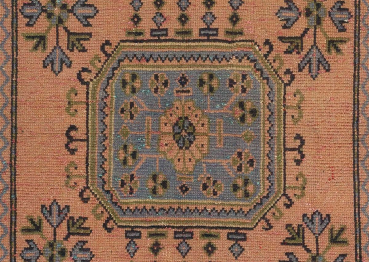 3x11.7 Ft Vintage Handmade Turkish Runner. One Of A Kind Wool Hallway Carpet photo Textiles