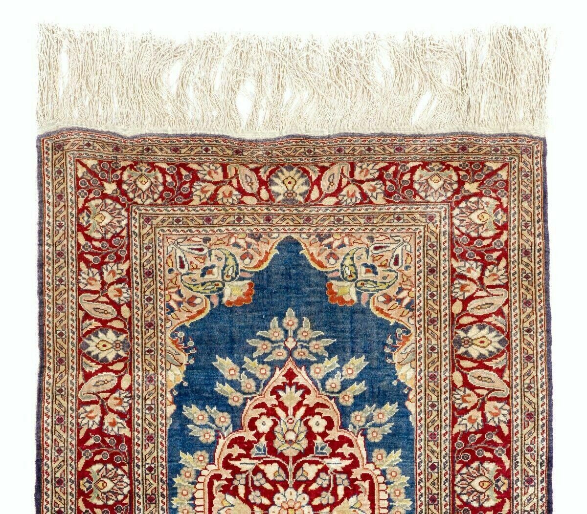 Outstanding 100% Silk Vintage Handmade Kayseri Rug, Wall Hang photo furniture