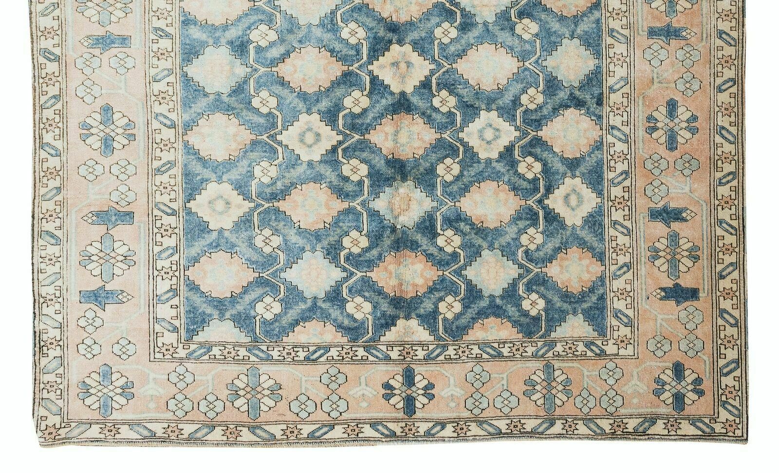 7x8.6 Ft Handmade Turkish Rug, Authentic Floral Vintage Carpet photo 1246.0