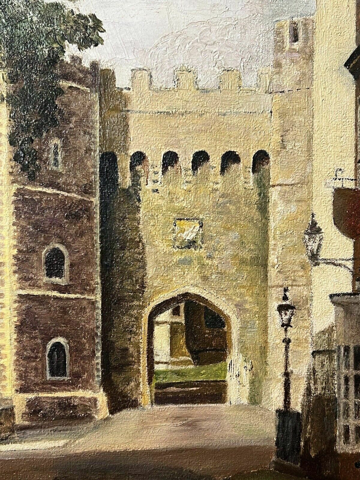 20th Century Fine Art Cityscape Of York By Artist Jean Webster photo vintage
