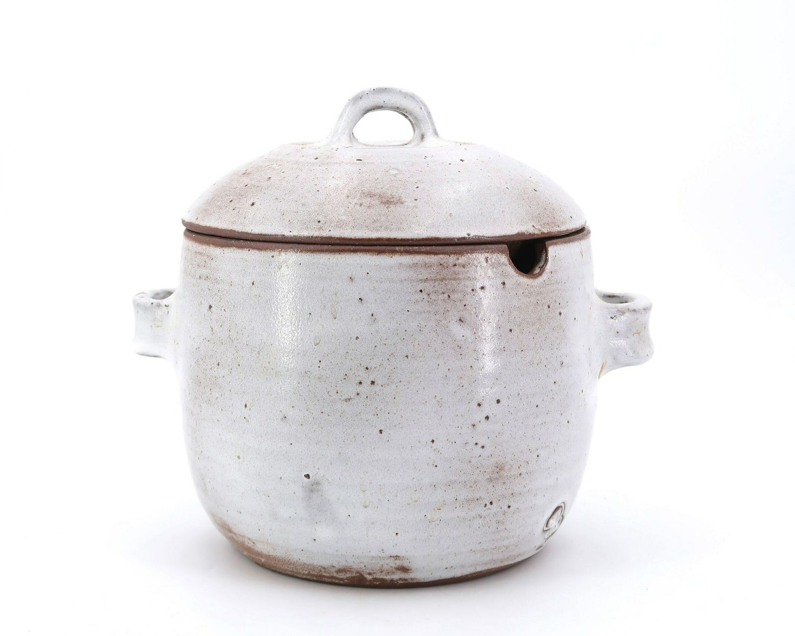 Soup Tureen By Jeanne Et Norbert Pierlot, France 1970s / Ceramic, Stoneware, Serving Pot, White, Minimalist Kitchen photo Home Decor