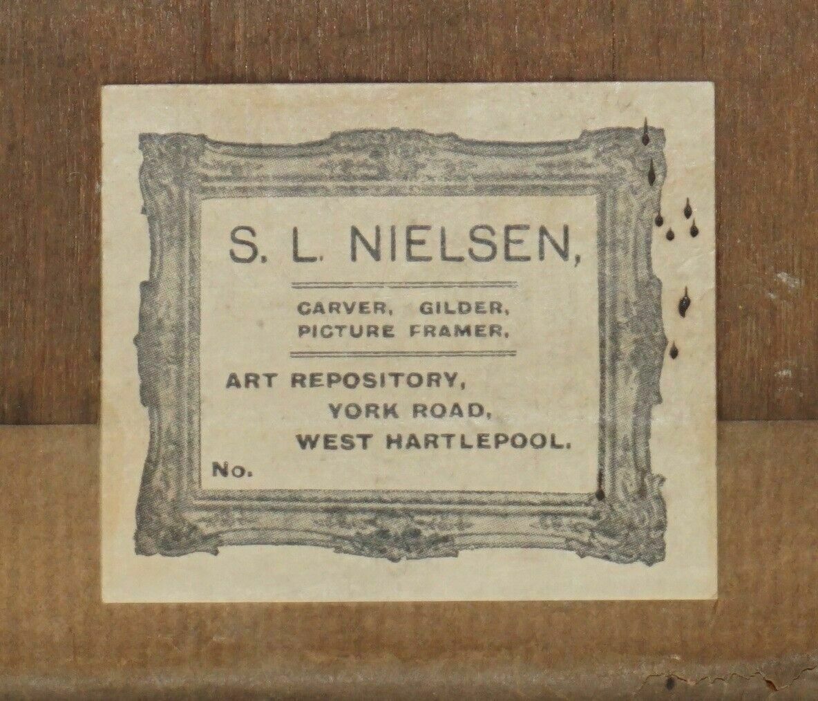 Art Exquisite A J Sticks Signed Small Oil Painting Frame By S L Nielsen Sea & Cliffs photo