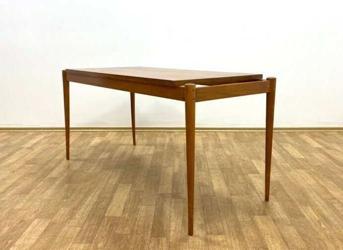 Mahogany Coffee Table By Drevotar, Czech Mid Century 1960s photo vintage