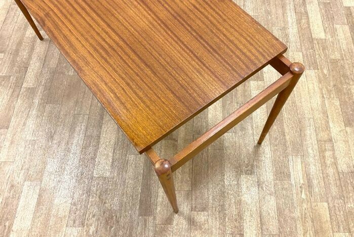 photo for sale Mahogany Coffee Table By Drevotar, Czech Mid Century 1960s