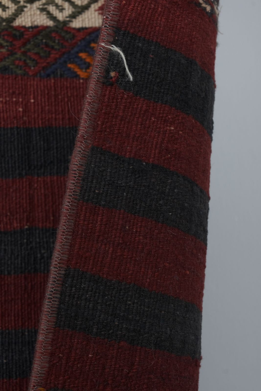 photo for sale 1960s Organic Turkish Hemp Kilim Runner 2'5'' X 20'8''