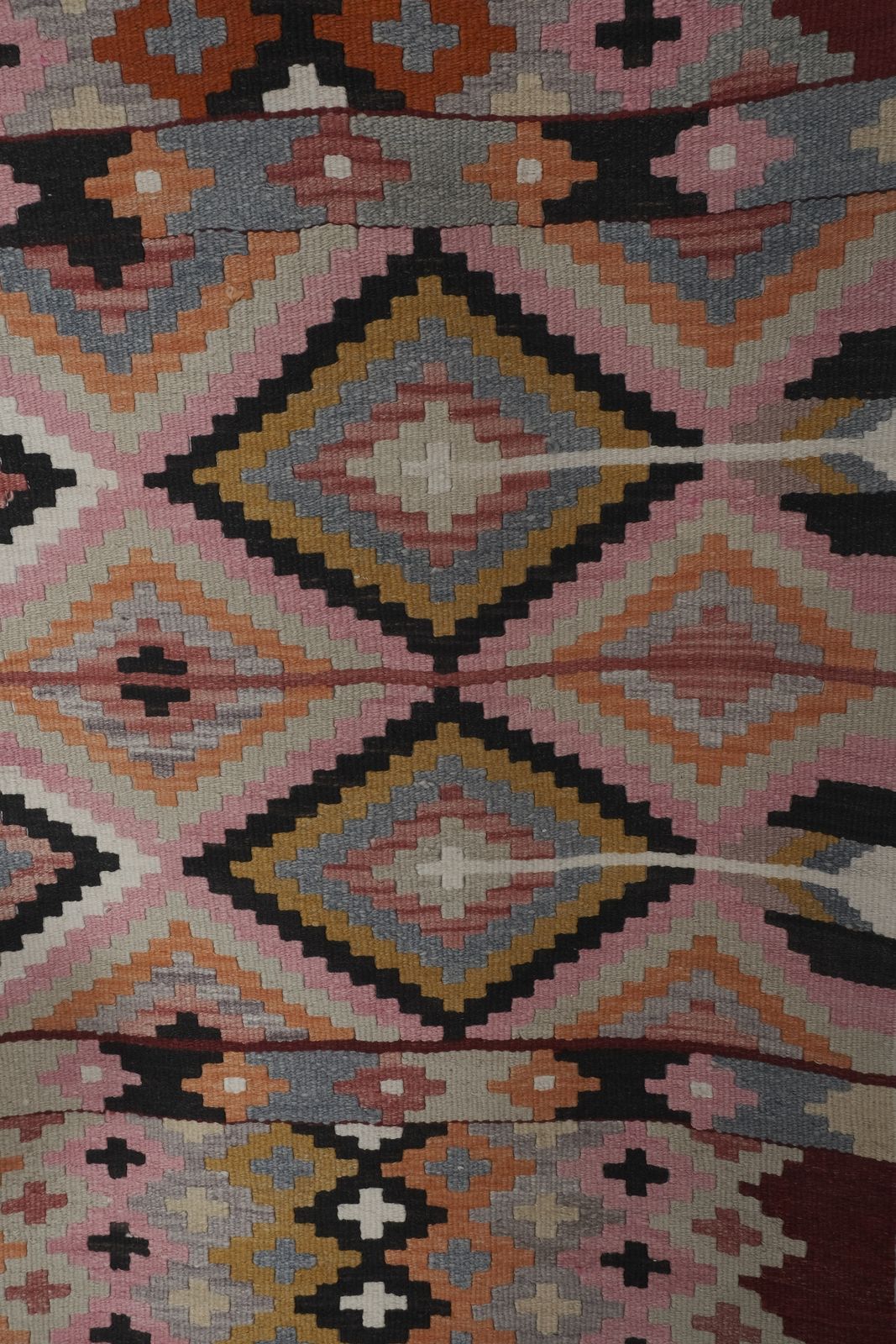 photo for sale 1970s Vintage Turkish Oushak Kilim Runner 2'7" X 13'11"