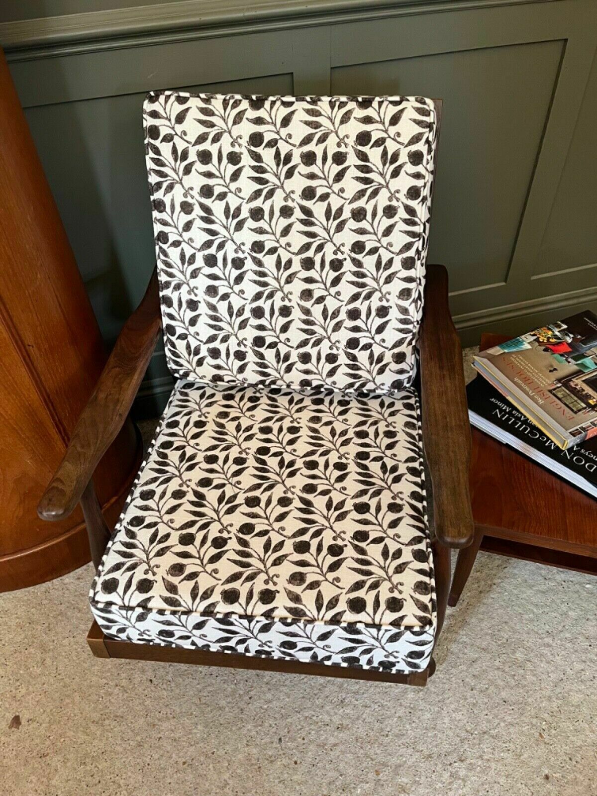 Vintage Teak Armchair Guy Rogers Style Circa 1960’s Refurbished photo for sale