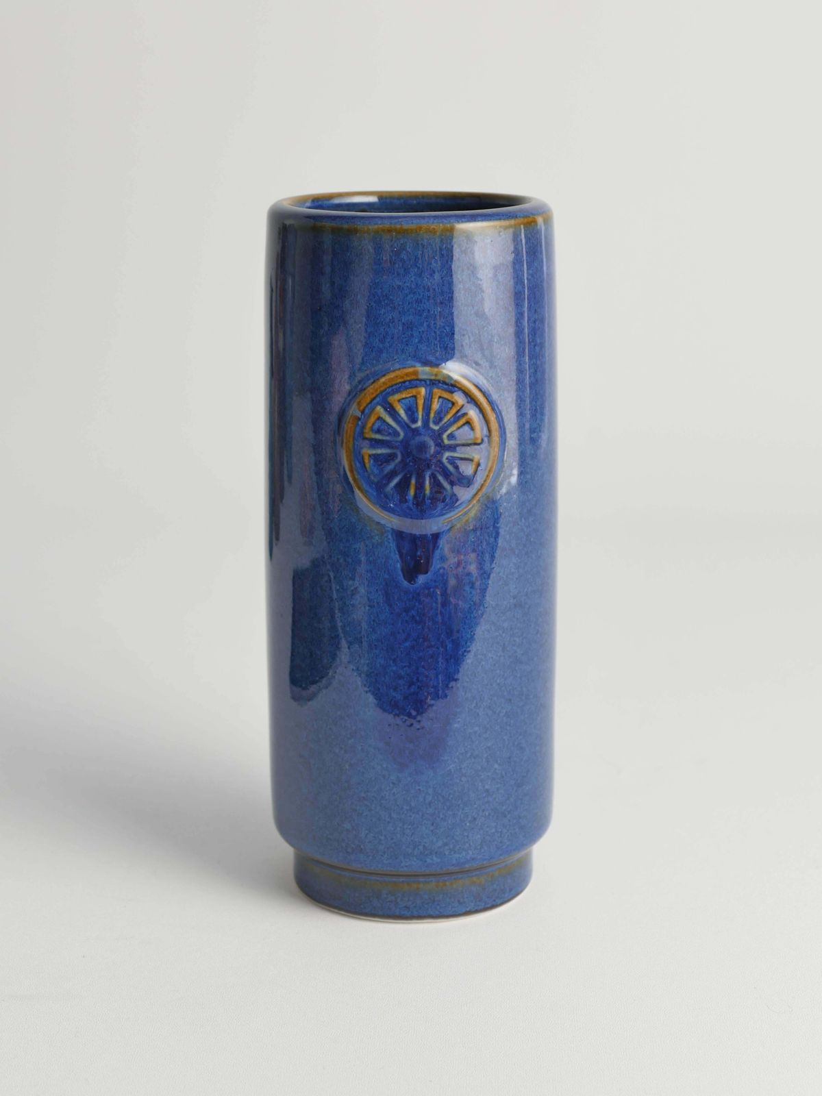 photo furniture Blue Stoneware Vase From Nordlys Series By Maria Philippi For Søholm, 1960s