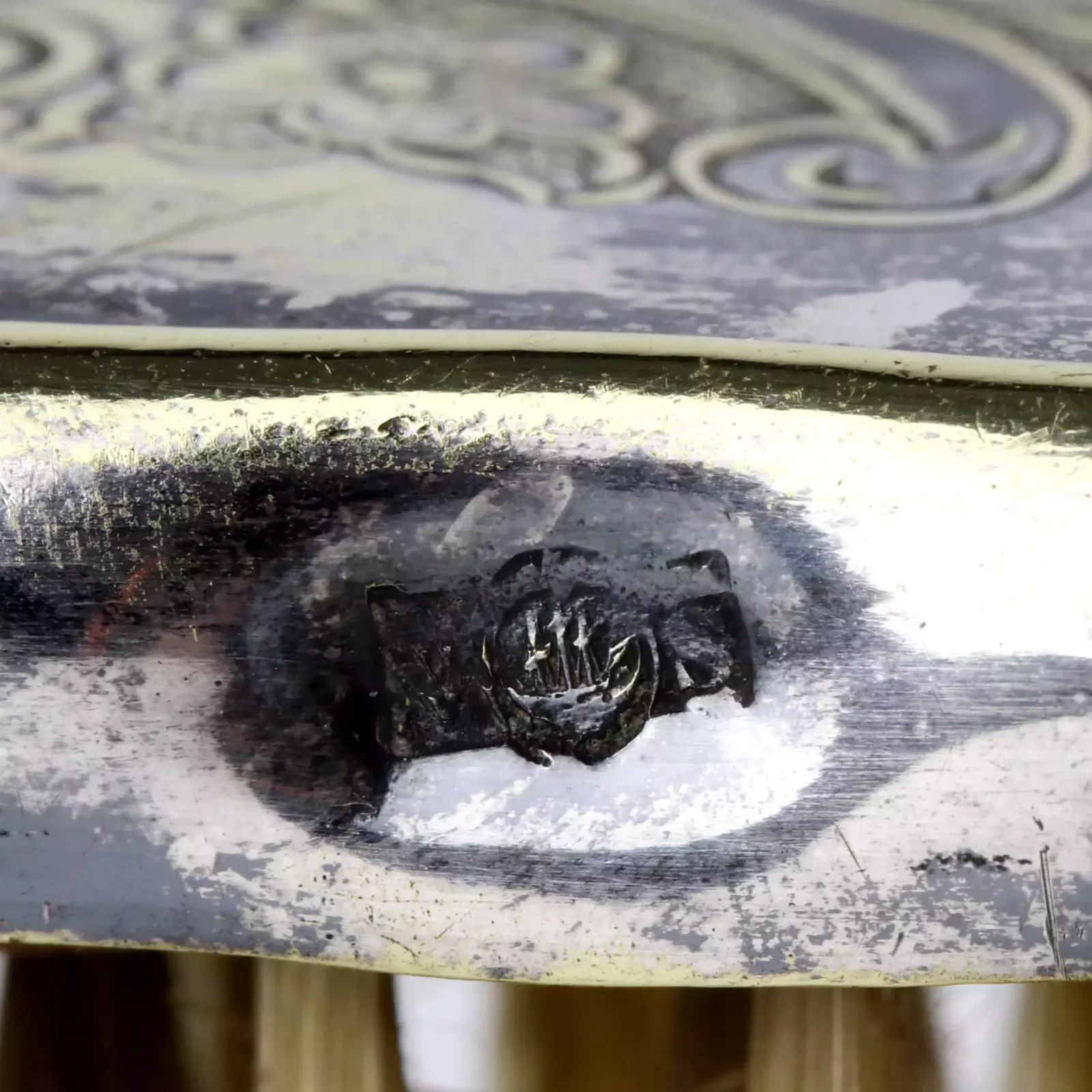 Silver Plated Set For Cleaning Crumbs From The Table photo furniture