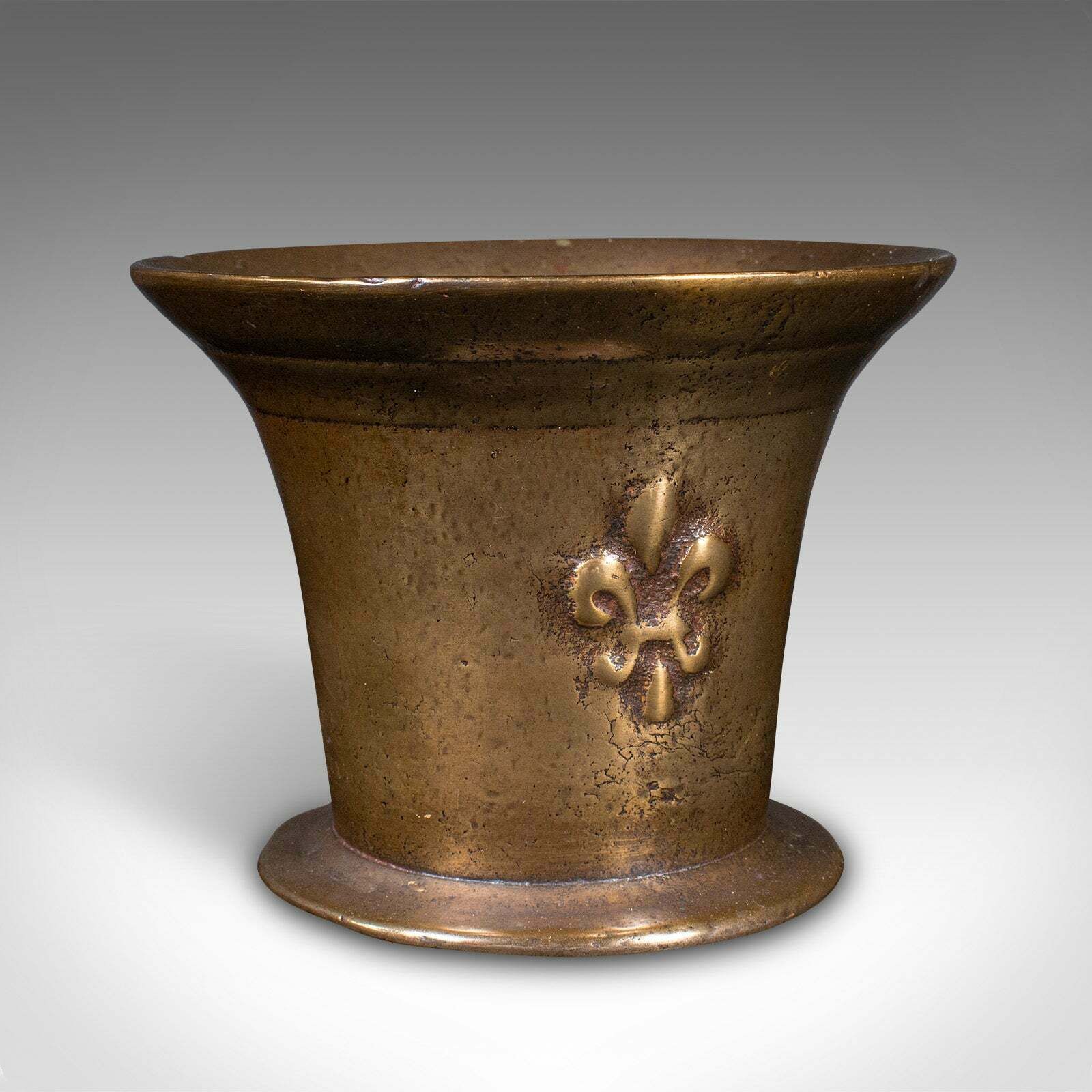 Trio Of Antique Mortars, English, Bronze, Apothecary Pot, William III, C.1700 photo vinterior