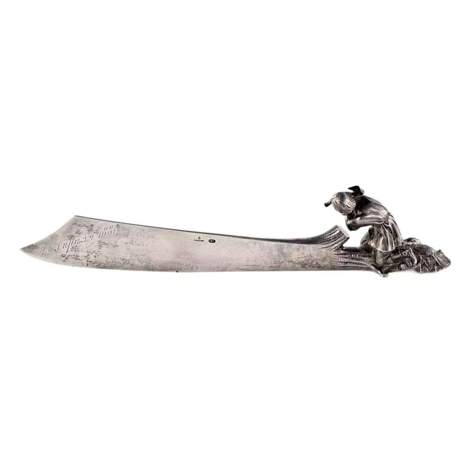 Original Silver Paper Knife, Faberge Firm, Last Quarter Of The 19th Century. photo furniture