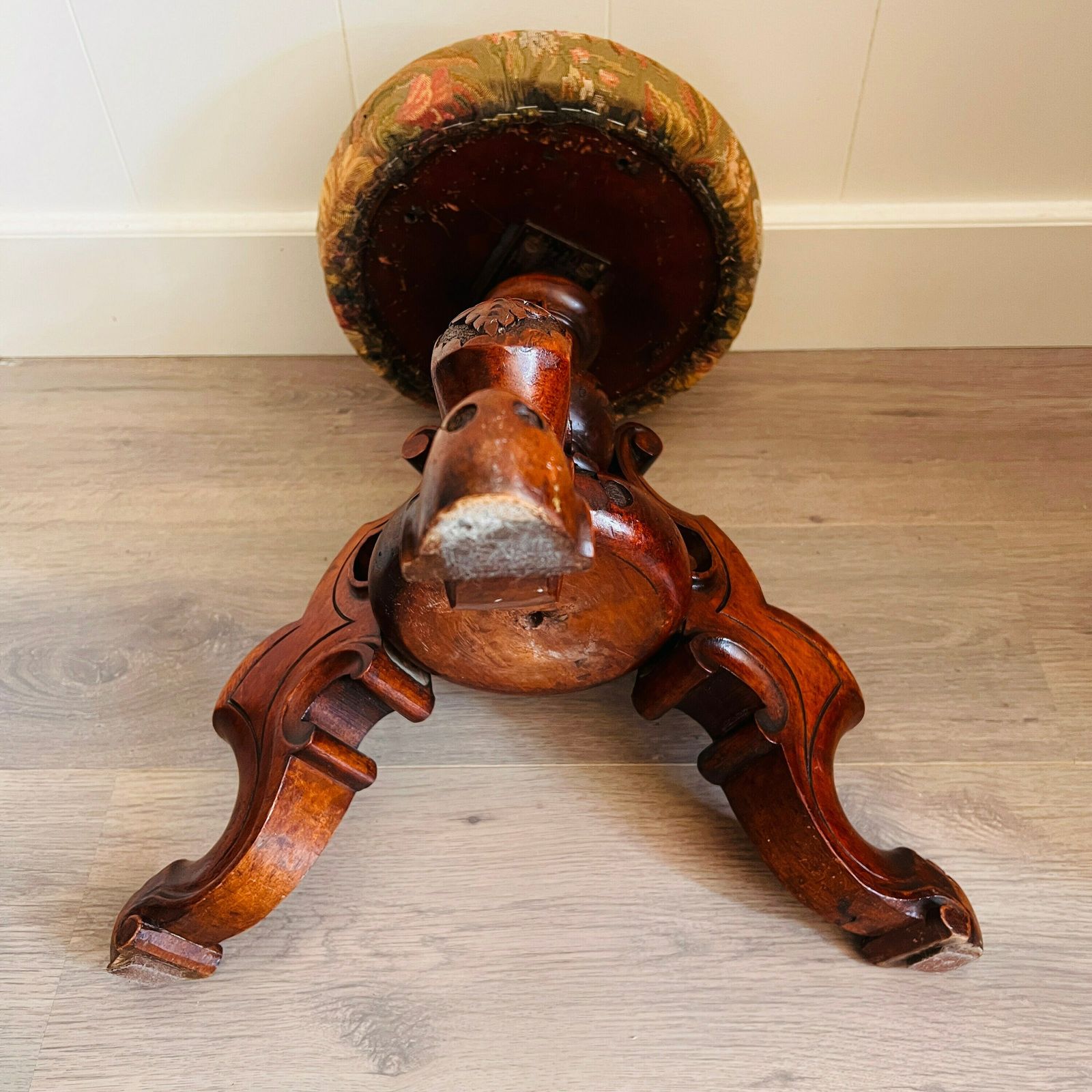 photo for sale Antique Piano Stool Victorian Era