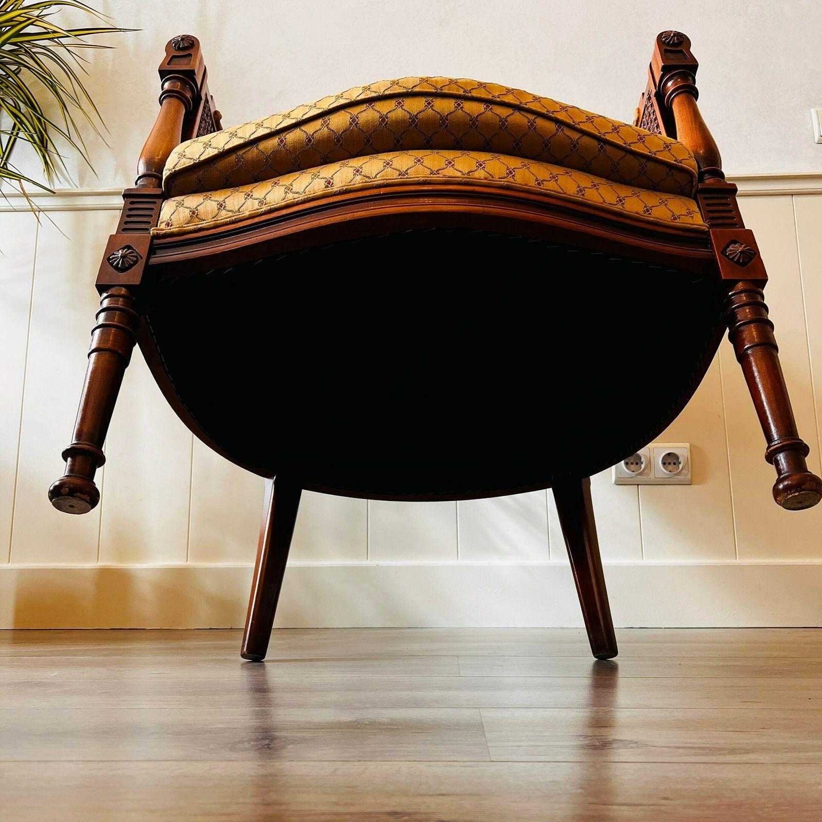 A Pair Of French Louis XVI Style Wood And Cane Bergère Chairs photo vinterior