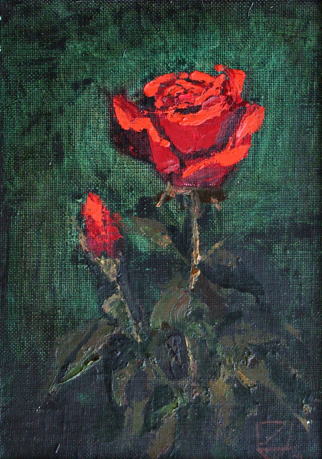 Uldis Zemzaris Rose. 1991, Cardboard, Oil,