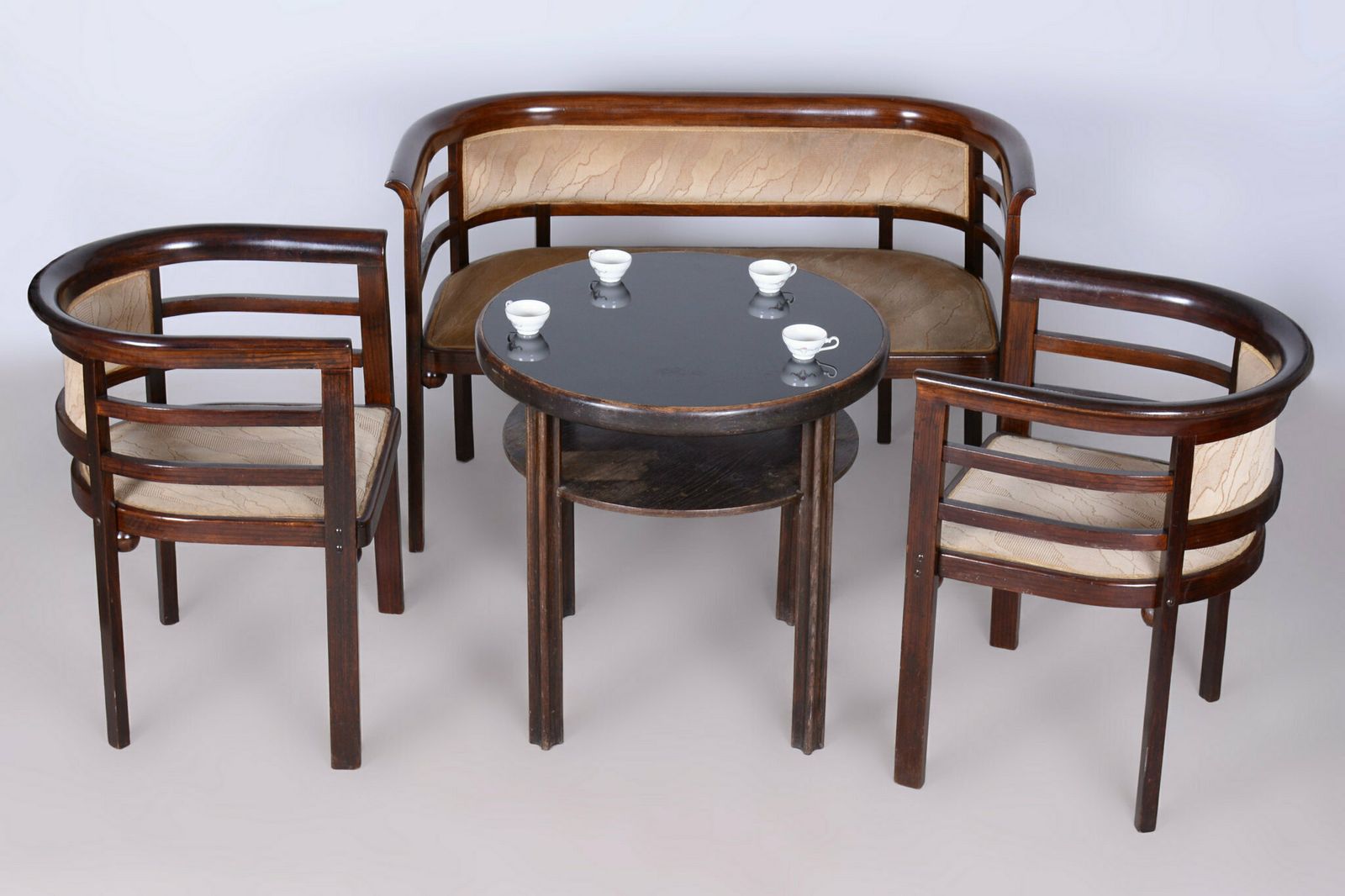 photo for sale Restored Art Deco Small Table, By J. Hoffmann, Wiener Werkstätte, Czech, 1910s