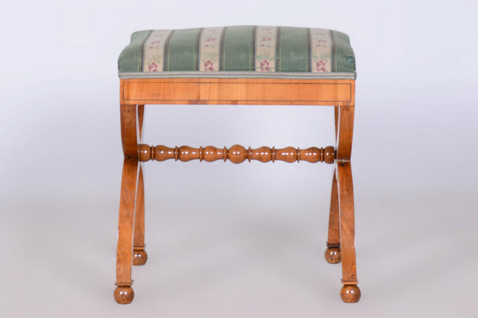 photo vinterior Restored Biedermeier Armchair, Beech, Oak, Cherry, Austria, 1830s