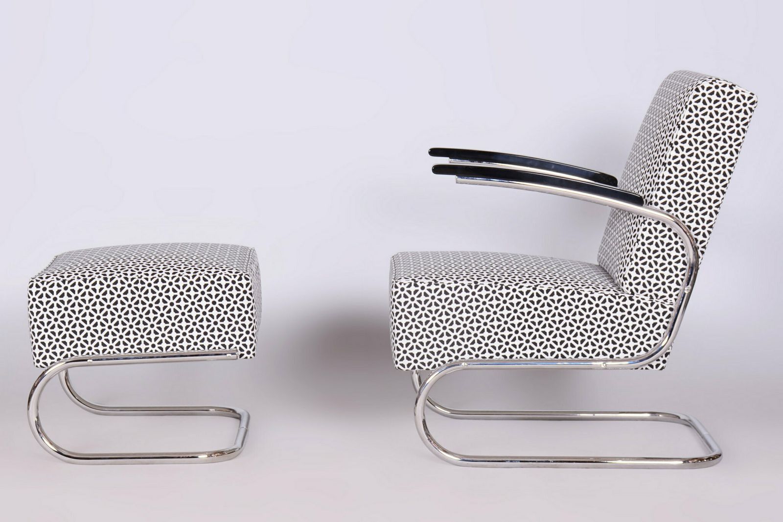 Restored Bauhaus Armchair, By Mücke Melder, Steel, Czech, 1930s photo Furniture