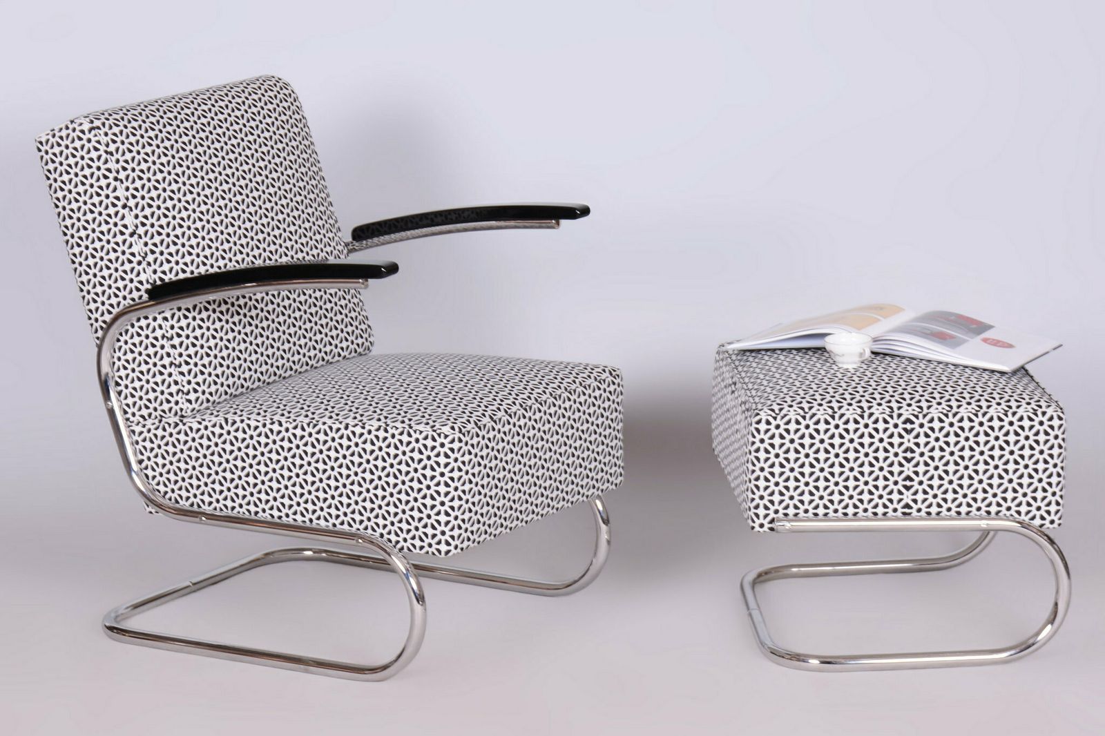 Restored Bauhaus Armchair, By Mücke Melder, Steel, Czech, 1930s photo buy