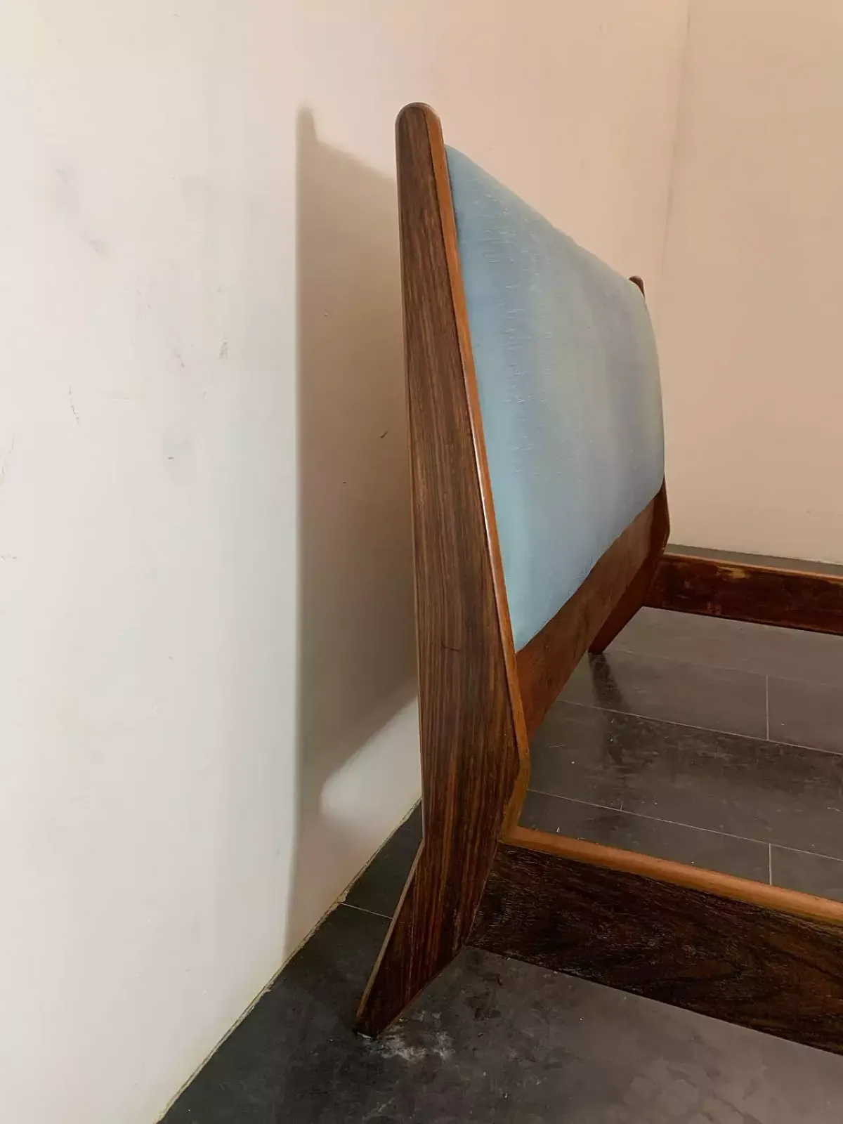 Rosewood And Fabric Bed By Frauflex, 1960s photo buy