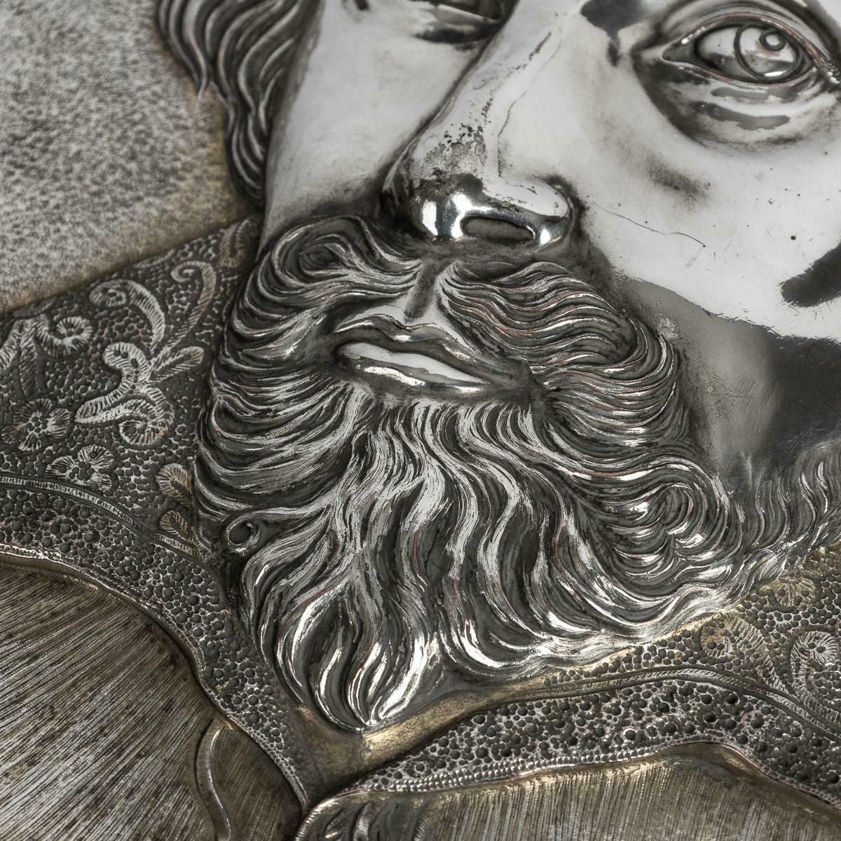 photo buy 19th Century Victorian Silver Plated Shakespeare Charger, Elkington C.1850