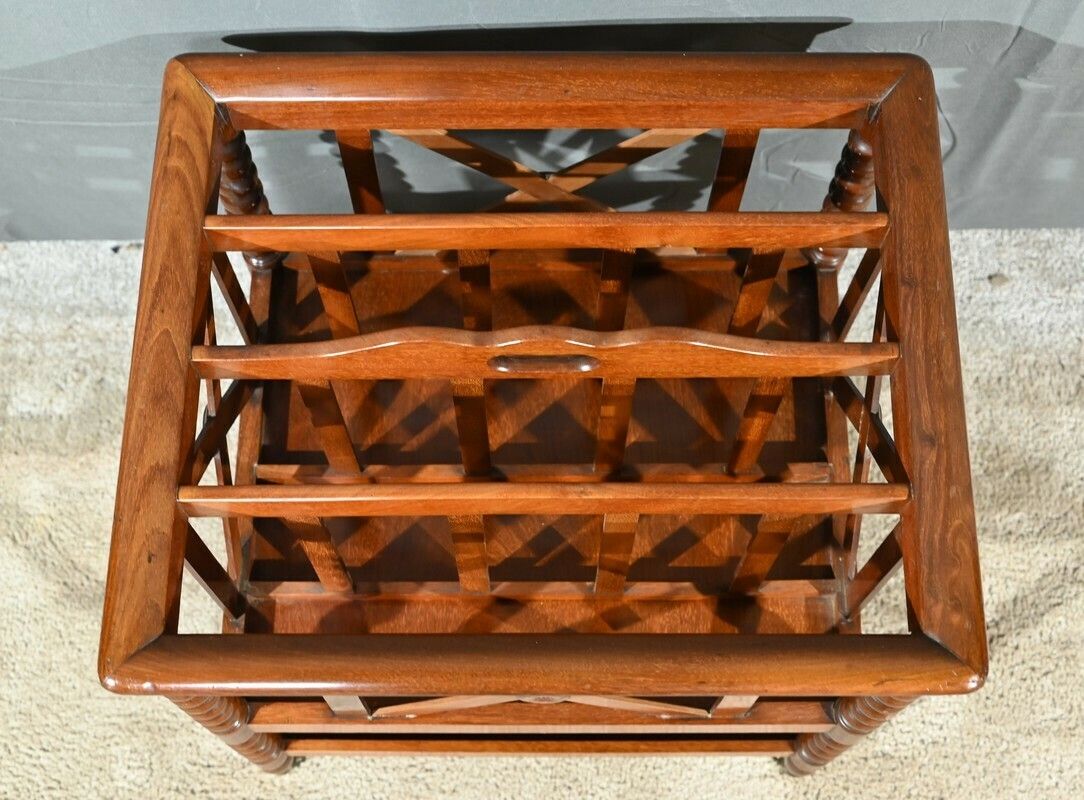 Mahogany Magazine Rack, Louis Philippe Period – Mid 19th Century photo Home Decor