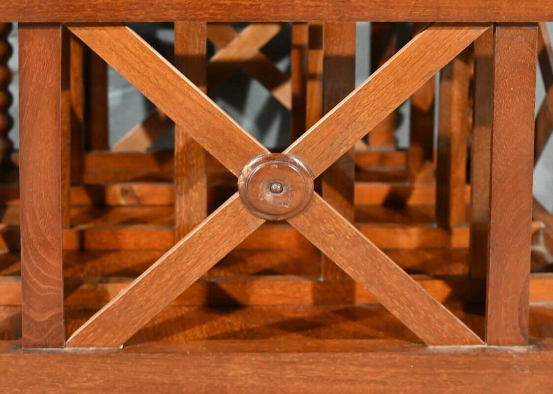 Mahogany Magazine Rack, Louis Philippe Period – Mid 19th Century photo vintage