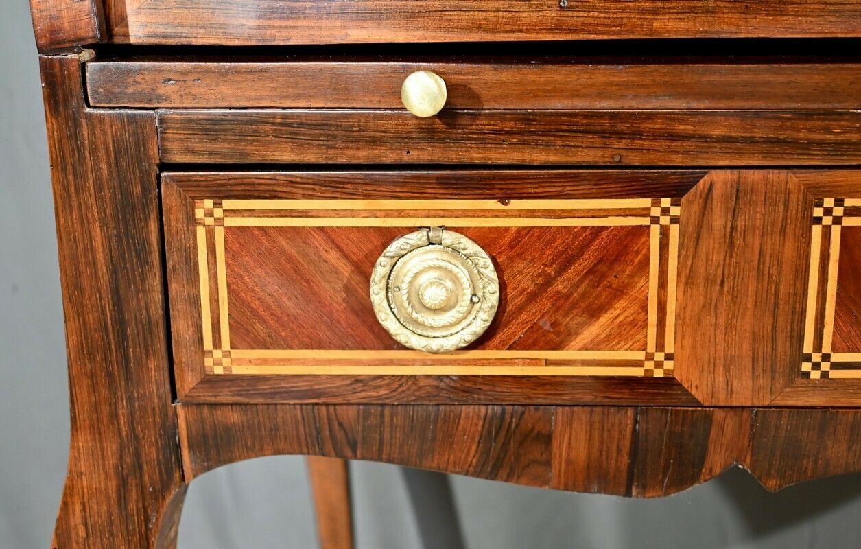 4650.0 Cylinder Desk In Mahogany And Rosewood, Louis XV Period – 1st Part 18th photo