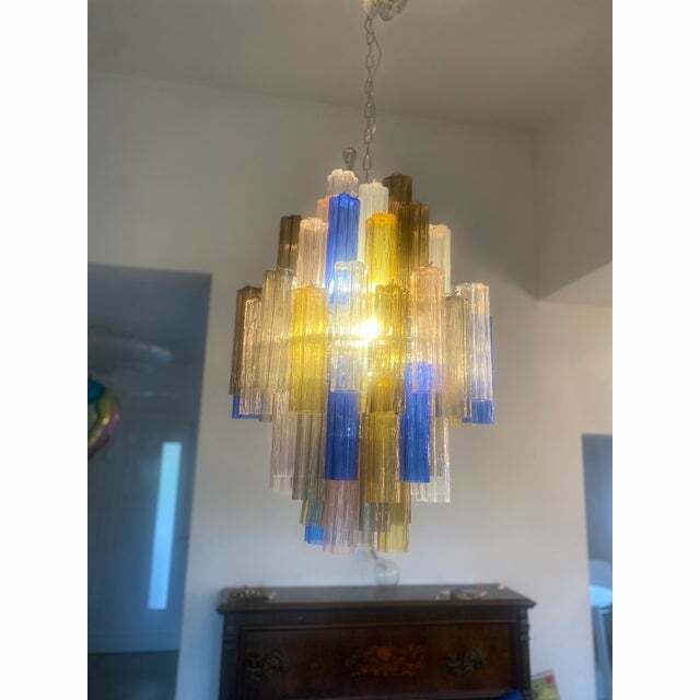 Contemporary Modern "Tronco" Murano Glass Sputnik Chandelier Venini Style photo 12800.0