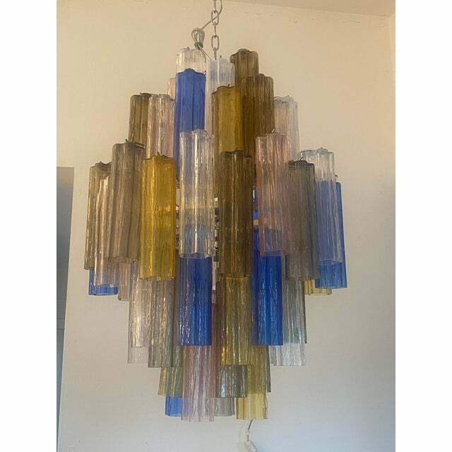 12800.0 Contemporary Modern "Tronco" Murano Glass Sputnik Chandelier Venini Style photo