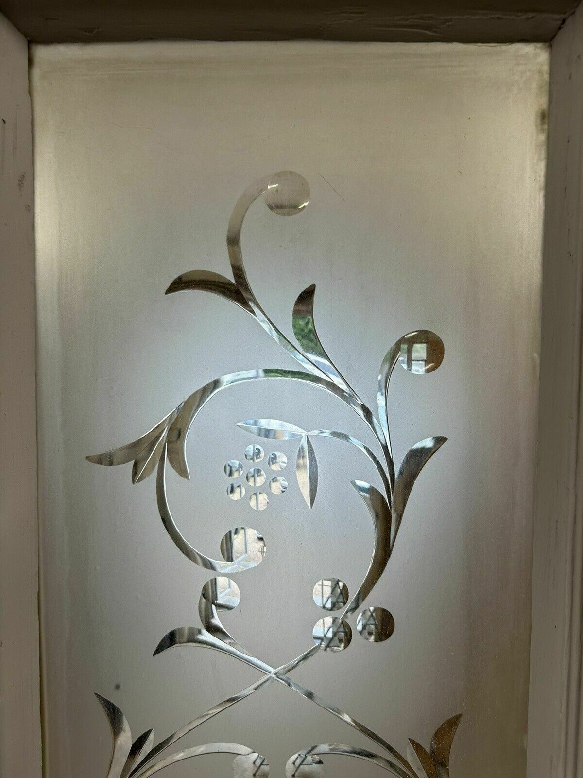 Victorian Cut Etched Glass Front Door Antique Period Reclaimed Old Wood Pine photo vinterior
