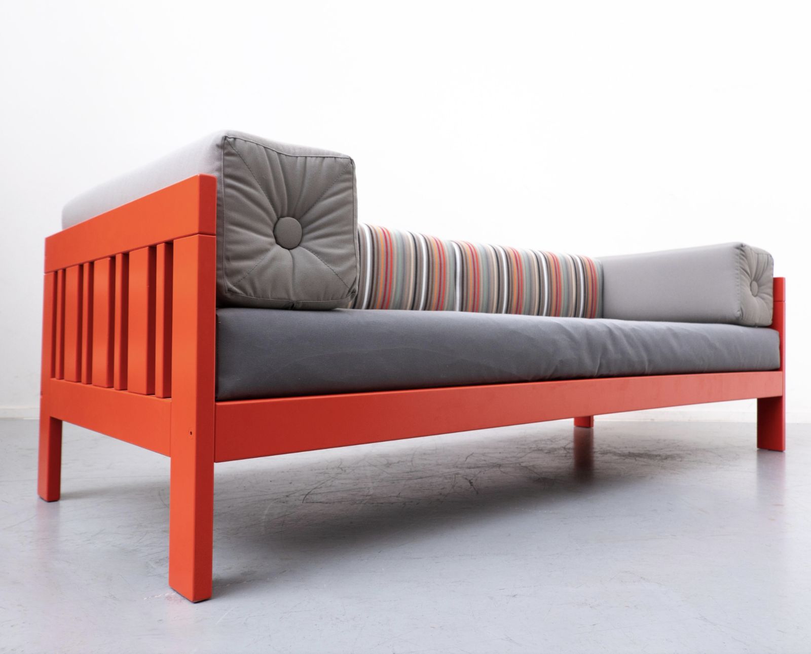Mid Century Orange “Califfo” Sofa By Ettore Sottsass, Poltronova, Italy, 1960s photo 6010.0