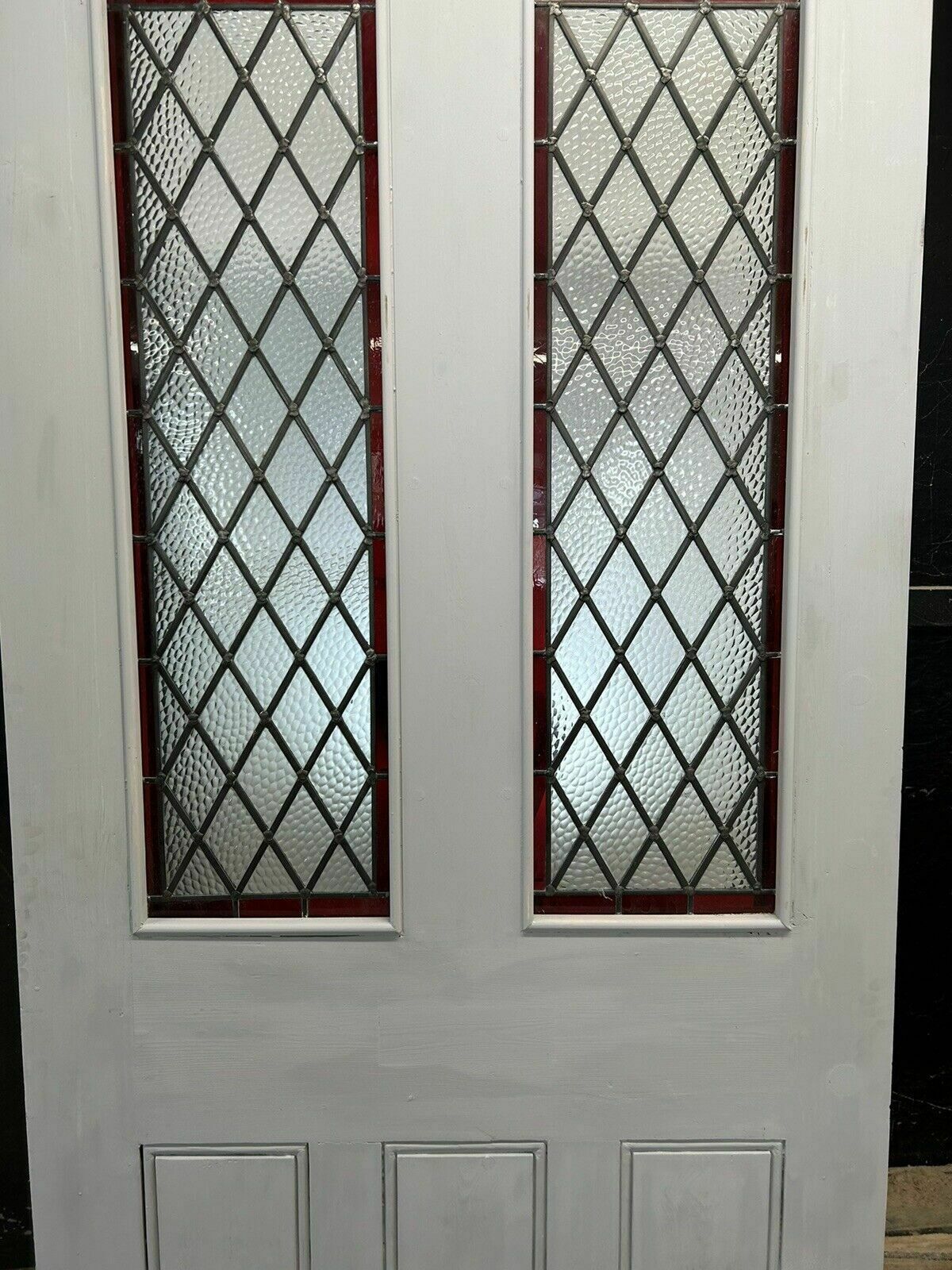 Large Victorian Stained Glass Front Door Old Period Reclaim Antique Arts Ctafts photo for sale