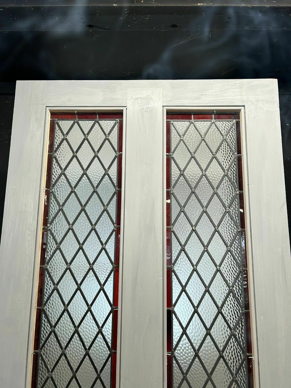 photo for sale Large Victorian Stained Glass Front Door Old Period Reclaim Antique Arts Ctafts