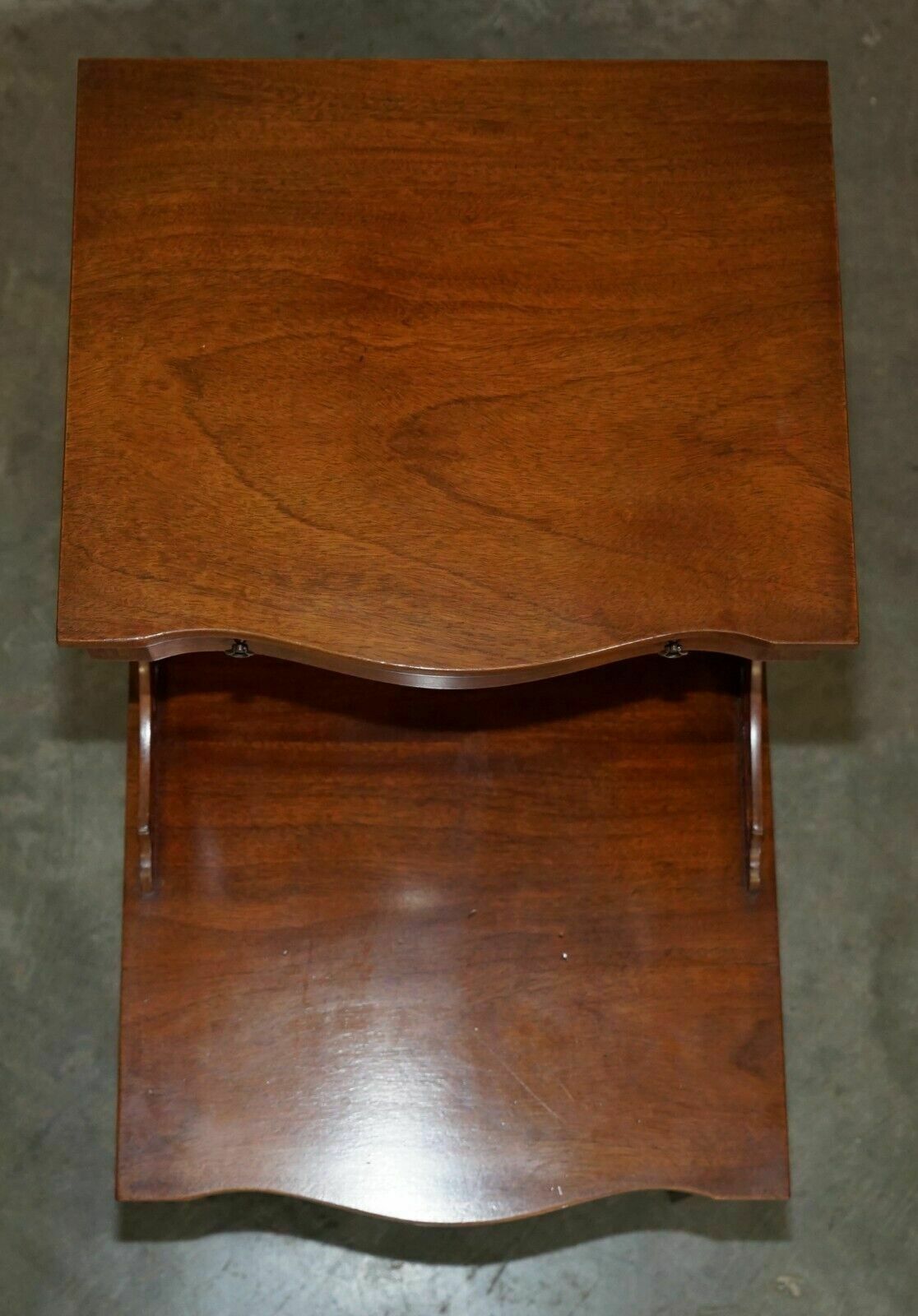 Pair Of Walnut Fret Work Carved Thomas Chippendale Sheraton Revival Side Tables photo Furniture