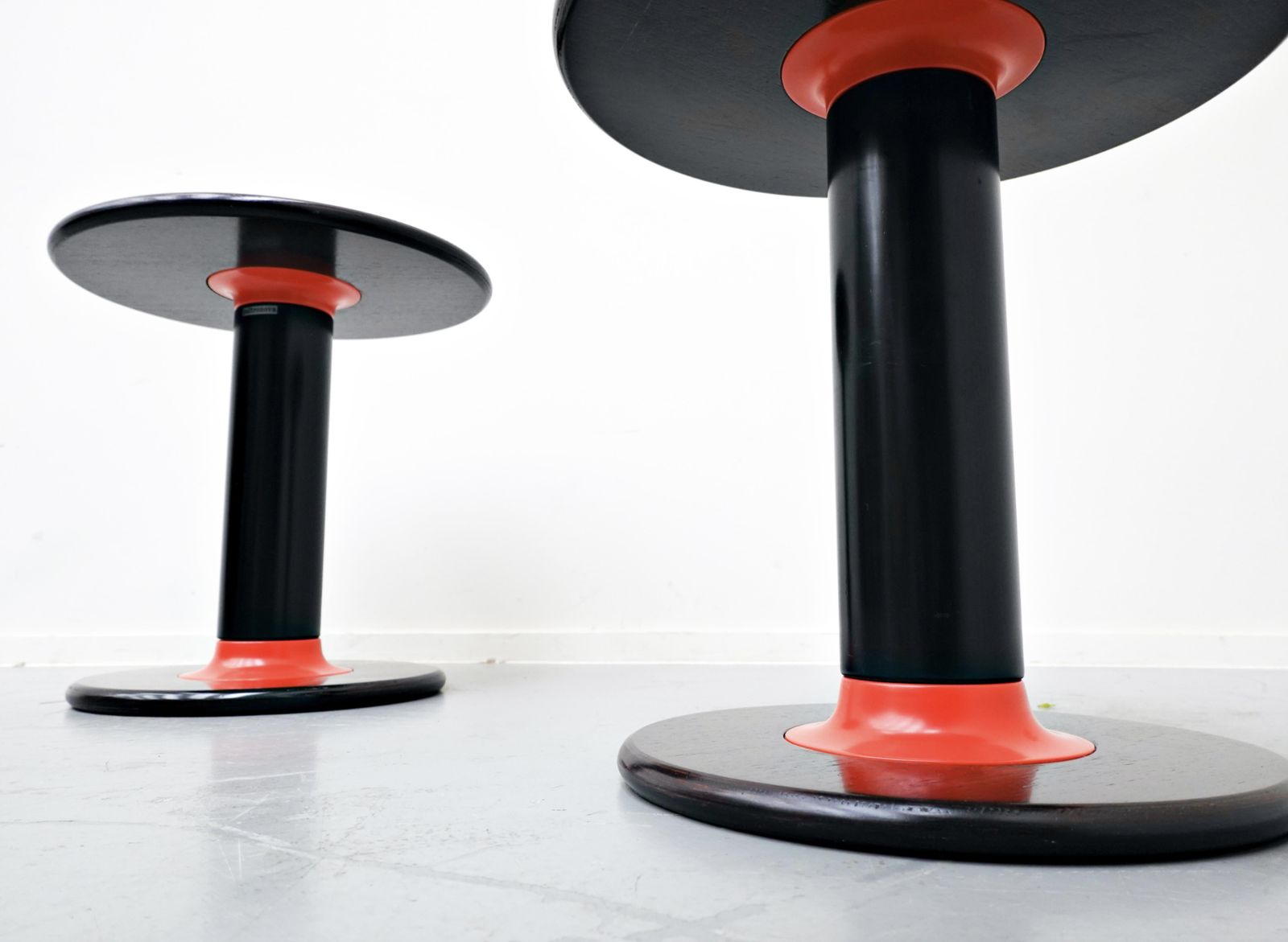 photo vinterior Ettore Sottsass “Rocchetto” Italian Side Tables For Poltronova, 1964