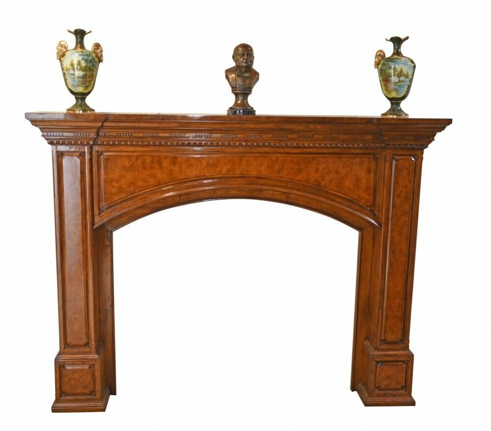 Regency Fire Surround Fireplace Walnut Mantle photo Home Fixtures