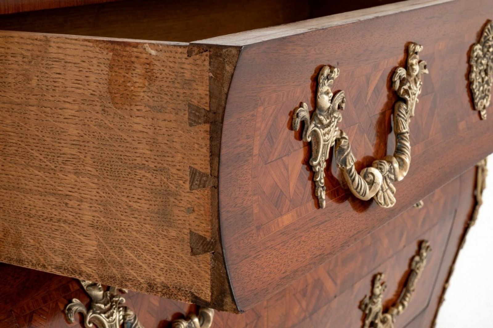 Louis XVI Bombe Commode Antique French Chest Drawers 1900 photo Furniture