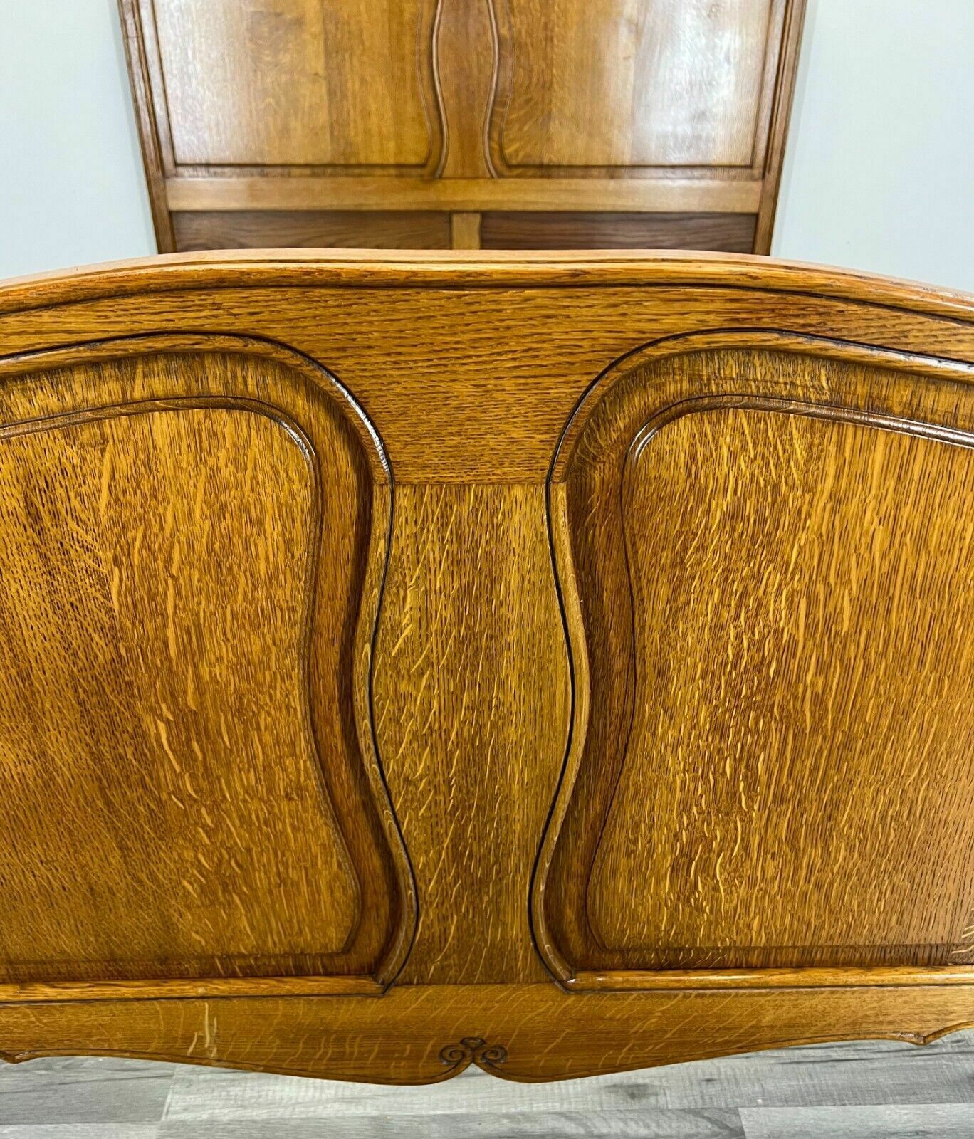 Louis XV Style Vintage French Oak Double Bed (Lot 2967) photo 369.0