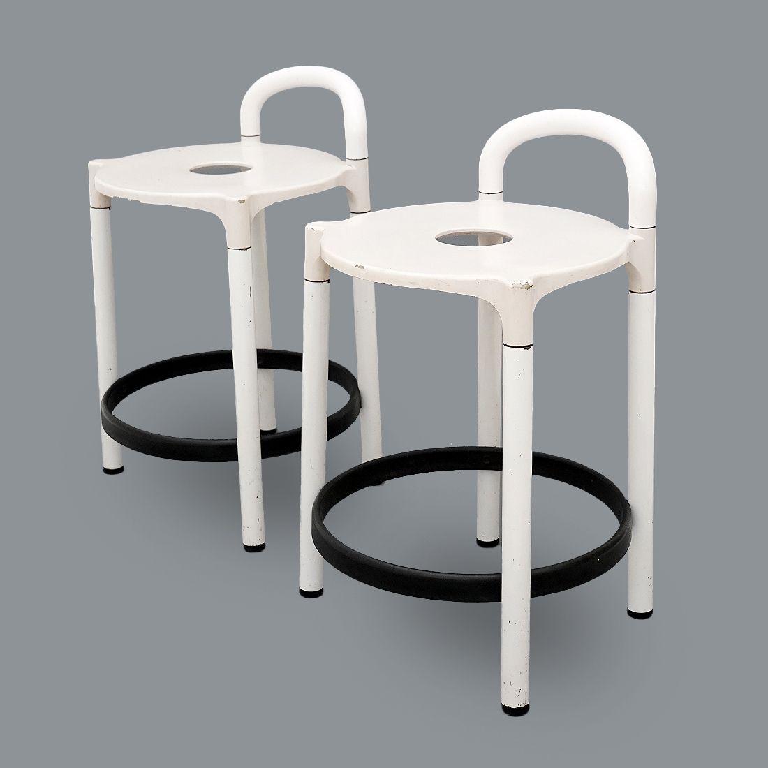 Pair Of Stools By Anna Castelli Ferrieri For Kartell, 1980s photo for sale