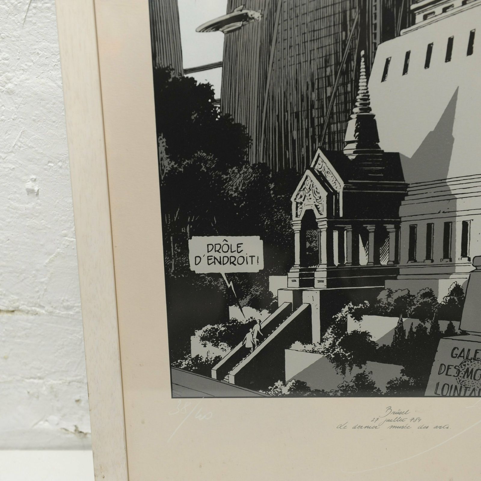 Framed Print 'Brussel 27 Juillet 784 Le Dernier Musee Des Arts', 1960s photo Art